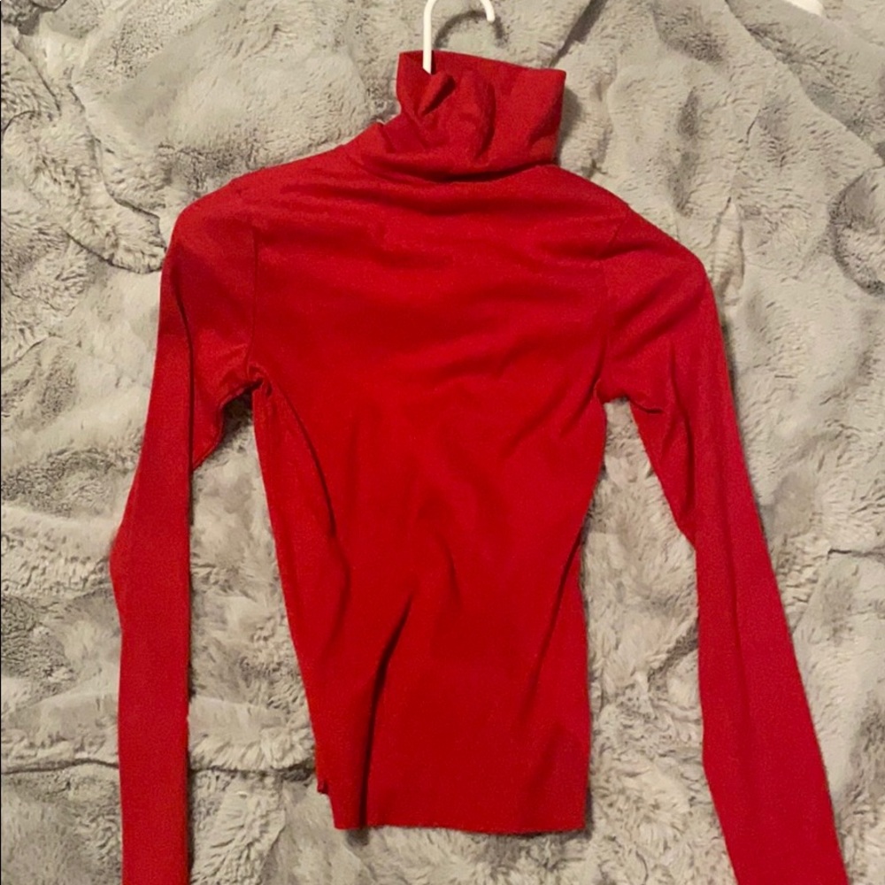 red turtle neck